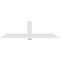 Ekena Millwork Eugene Architectural Grade PVC Gable Bracket, 96"W x 28"H x 6"D x 6"F, 7/12 Pitch GBP096X28X0606EUG00 - alternate 4
